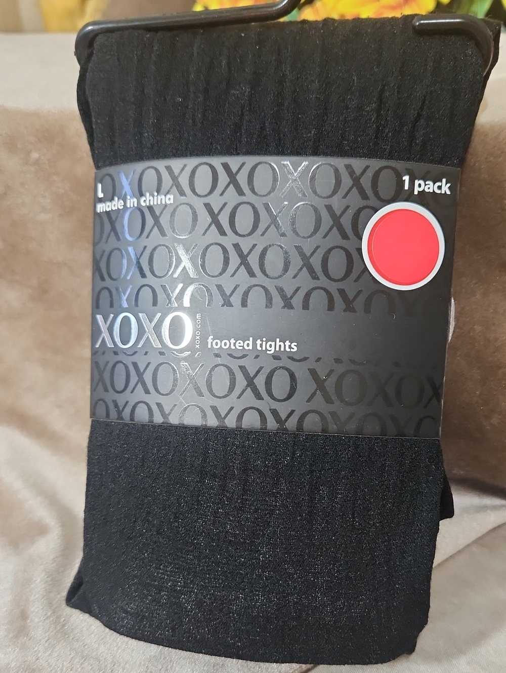 XOXO Black Footed Tights - 1 Pack